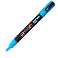 Marcatore a base d'acqua Uni Posca PC3M - punta fine - 0,9 - 1,3 mm - azzurro - Uni Mitsubishi - M PC3M AZ - 8007404080364 - DMwebShop
