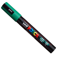 Marcatore a base d'acqua Uni Posca PC5M - punta tonda media - 1,8 - 2,5 mm - verde - Uni Mitsubishi - M PC5M V - 4902778916148 - DMwebShop