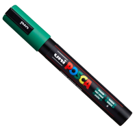 Marcatore a base d'acqua Uni Posca PC5M - punta tonda media - 1,8 - 2,5 mm - verde - Uni Mitsubishi - M PC5M V - 4902778916148 - DMwebShop
