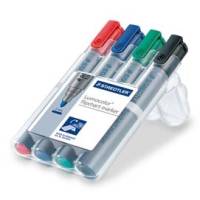 Marcatore Lumocolor Flipchart 356 - punta tonda - tratto 2 mm - astuccio 4 colori - Staedtler - 356WP4 - 4007817356142 - DMwebShop