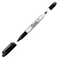 Marcatore permanente Twin tip doppia punta - una punta fine - 1 mm - una punta extra fine - 5 mm - nero - Sharpie - S0811100 - 3501170818374 - DMwebShop
