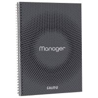 Blocco Spiral Manager 4 fori - microperforato - 23 x 29,7 cm - 10 mm - 80 gr - 90 fogli - Favini - A293814 - 8007057493627 - DMwebShop