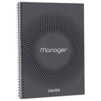 Blocco Spiral Manager 4 fori - microperforato - 23 x 29,7 cm - 10 mm - 80 gr - 90 fogli - conf. 5 pezzi - Favini - A293814 - 8007057493627 - DMwebShop