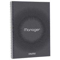 Blocco Spiral Manager 4 fori - microperforato - 23 x 29,7 cm - 10 mm - 80 gr - 90 fogli - Favini - A293814 - 8007057493627 - DMwebShop