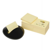 Dispenser Stone nero + 12 ricariche - Z Notes - giallo Canary - PBL-B12Y - 76 x 76 mm - 100 fogli - Post-it - 7100172409 - 4046719501885 - DMwebShop