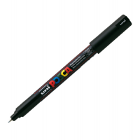 Marcatore a base d'acqua Uni Posca Pen PC1M - punta extra fine - 0,7 mm - nero - Uni Mitsubishi - M PC1MR N - 4902778089866 - DMwebShop