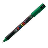 Marcatore a base d'acqua Uni Posca Pen PC1M - punta extra fine - 0,7 mm - verde - Uni Mitsubishi - M PC1MR V - 4902778089811 - DMwebShop