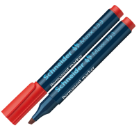Marcatore permanente Maxx 133 - punta a scalpello - tratto - 1 - 4 mm - rosso - conf. 10 pezzi - Schneider - P113302 - 4004675006523 - DMwebShop