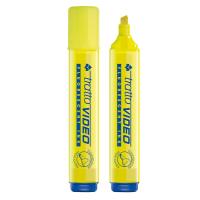 Evidenziatore Video - punta a scalpello - da 1 - 5 mm - giallo - conf. 12 pezzi - Tratto - 830201 - 8000825003769 - DMwebShop
