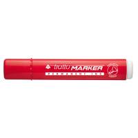 Marcatore permanente Marker - punta a scalpello - 6,5 mm - rosso - conf. 12 pezzi - Tratto - 840102 - 8000825004025 - DMwebShop