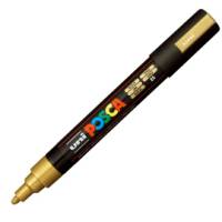 Marcatore a base d acqua Uni Posca PC5M punta tonda media 1,8,2 - 5 mm oro Uni Mitsubishi - 6267