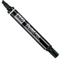 Marcatore permanente N60 punta scalpello nero Pentel N60 A - 2331