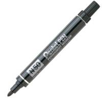 Marcatore permanente Nero Pentel N50 Punta Tonda Inchiostro Resistente N50-A - 2872