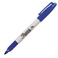 Marcatore permanente punta fine 1 mm blu - 6874