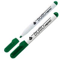 Pennarello Memo a secco per lavagne cancellabili punta conica 2,5 mm verde - 5383