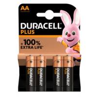 Pile Stilo AA Alcaline Duracell AA Plus100 - 4 Pezzi 1,5V DU0101 - 4002