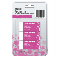 Gomma per carta e pellicola - 60 x 24 x 14 mm - bianco - conf. 3 pezzi - Starline - STL1801. - 8025133022622 - DMwebShop