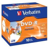 Scatola 10 DVD-R - Jewel Case - 4,7 Gb - Verbatim - 43521 - 23942435211 - DMwebShop