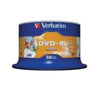 Scatola 50 DVD-R - stampabile - 4,7 Gb - Verbatim - 43533 - 023942435334 - DMwebShop