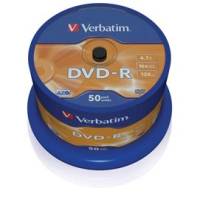 Scatola 50 DVD-R - argento lucido - 4,7 Gb - Verbatim - 43548 - 23942435488 - DMwebShop