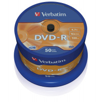 Scatola 50 DVD-R - argento lucido - 4,7 Gb - Verbatim - 43548 - 023942435488 - DMwebShop