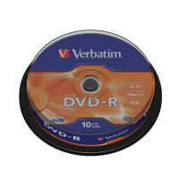 Scatola 25 DVD-R - serigrafato - 4,7 Gb - Verbatim - 43522 - 023942435228 - DMwebShop
