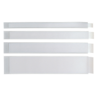 Portaetichette adesivo Ies - L40 - 40 x 300 mm - grigio - conf. 10 pezzi - Sei Rota 310040