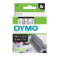 Nastro D1 409100 - 9 mm x 7 mt - nero-trasparente - Dymo - S0720670 - 5411313409100 - DMwebShop