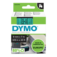 Nastro D1 409190 - 9 mm x 7 mt - nero-verde - Dymo - S0720740 - 5411313409193 - DMwebShop
