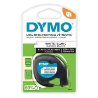 Nastro Letratag 912010 - in plastica - 12 mm x 4 mt - bianco - Dymo - S0721660 - 5411313912211 - DMwebShop
