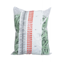 Elastico fettuccia - Ø 10 cm x 5 mm - verde - sacco da 1 kg - Viva - F5X100 - 8014035000579 - DMwebShop