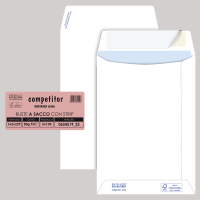 Busta sacco Competitor FSC - strip adesivo - 16 x 23 cm - 80 gr - bianco conf. 100 pezzi - Pigna - 065451923 - 8005235105553 - DMwebShop