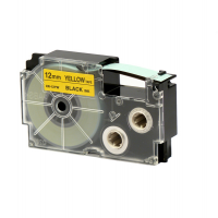 Nastro - 12 mm x 8 mt - nero-giallo - Casio - XR-12YW1-W-DJ - 4971850120353 - DMwebShop