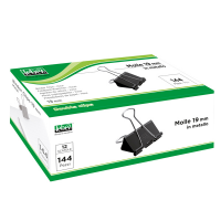 Molle Double Clips - 19 mm - nero - conf. 12 pezzi - Lebez - 510/4B - 8007509085387 - DMwebShop