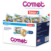 Nastro adesivo - 19 mm x 33 mt - cellophane - trasparente - conf. 24 pezzi - Comet - 64160-00029-01 - 4042448835123 - DMwebShop