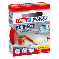 Nastro adesivo telato XP Perfect - 19 mm x 2,7 mt - rosso - Tesa - 56341-00031-04 - 4042448044075 - DMwebShop