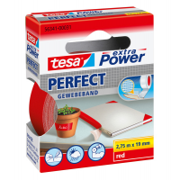 Nastro adesivo telato XP Perfect - 19 mm x 2,7 mt - rosso - Tesa - 56341-00031-04 - 4042448044075 - DMwebShop
