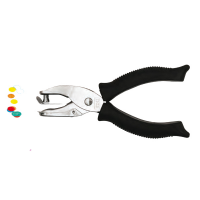 Perforatore a pinza - 1 foro 6 mm - impugnatura gommata - nero - Lebez - 5840 - 8007509058404 - DMwebShop