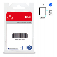 Punti - 13/6 - 6 mm - metallo - conf. 2240 pezzi - Romeo Maestri - 1110503 - 8005231435043 - DMwebShop