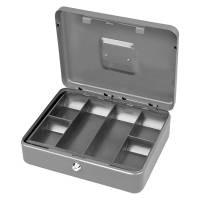 Cassetta portavalori Secur - 30 x 24 x 9 cm - grigio chiaro - Metalplus - 21534AS - 8022715005257 - DMwebShop