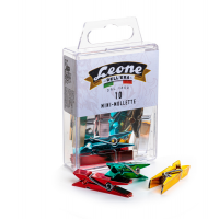 Mini mollette Leone Color - colori metallizzati assortiti - conf. 10 pezzi - Leone dell'era - APM - 8007979009074 - DMwebShop