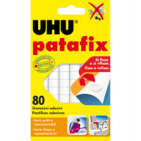 Supporti in gomma adesiva Patafix - bianco - conf. 80 pezzi - Uhu - D1620 - 64792 - 4026700417104 - DMwebShop