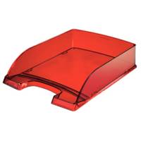 Vaschetta portacorrispondenza Plus Standard - 25,5 x 36 x 7 cm - rosso trasparente - conf. 5 pezzi - Leitz - 52260028 - 4002432370825 - DMwebShop