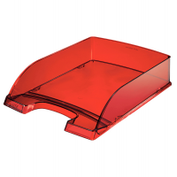 Vaschetta portacorrispondenza Plus Standard - 25,5 x 36 x 7 cm - rosso trasparente - Leitz - 52260028 - 4002432370825 - DMwebShop