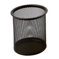 Bicchieri portapenne - rete metallica - 8,5 x 10 cm - nero - Lebez - 1221-N - 8007509036952 - DMwebShop