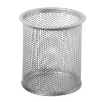 Bicchieri portapenne - rete metallica - 8,5 x 10 cm - argento - Lebez - 1221-S - 8007509036983 - DMwebShop