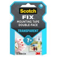 Nastro biadesivo FIX - 19 mm x 1,5 mt - trasparente - Scotch - 7100261816 - 4046719732326 - DMwebShop