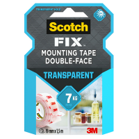 Nastro biadesivo FIX - 19 mm x 1,5 mt - trasparente - Scotch - 7100261816 - 4046719732326 - DMwebShop