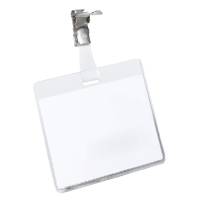 Portabadge PVC clip in metallo - 6 x 9 cm - conf. 5 pezzi - Durable - 8603-19 - 4005546812021 - DMwebShop