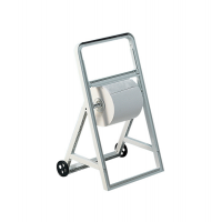 Dispenser a cavalletto con ruote per bobine asciugatutto - ABS - 51,5 x 47 x 91 cm - bianco - Mar Plast